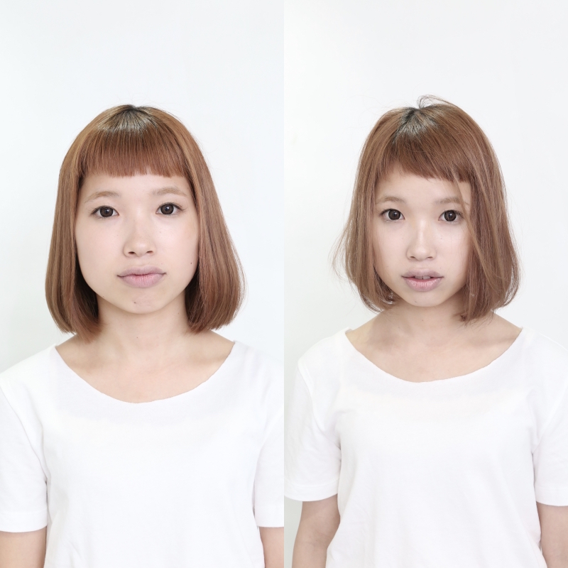通常のカットとステップボーンカットを比べるとその差は一目瞭然一目瞭然です。