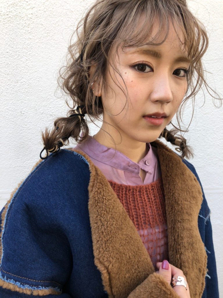 ヘアアレンジ　編み込み　